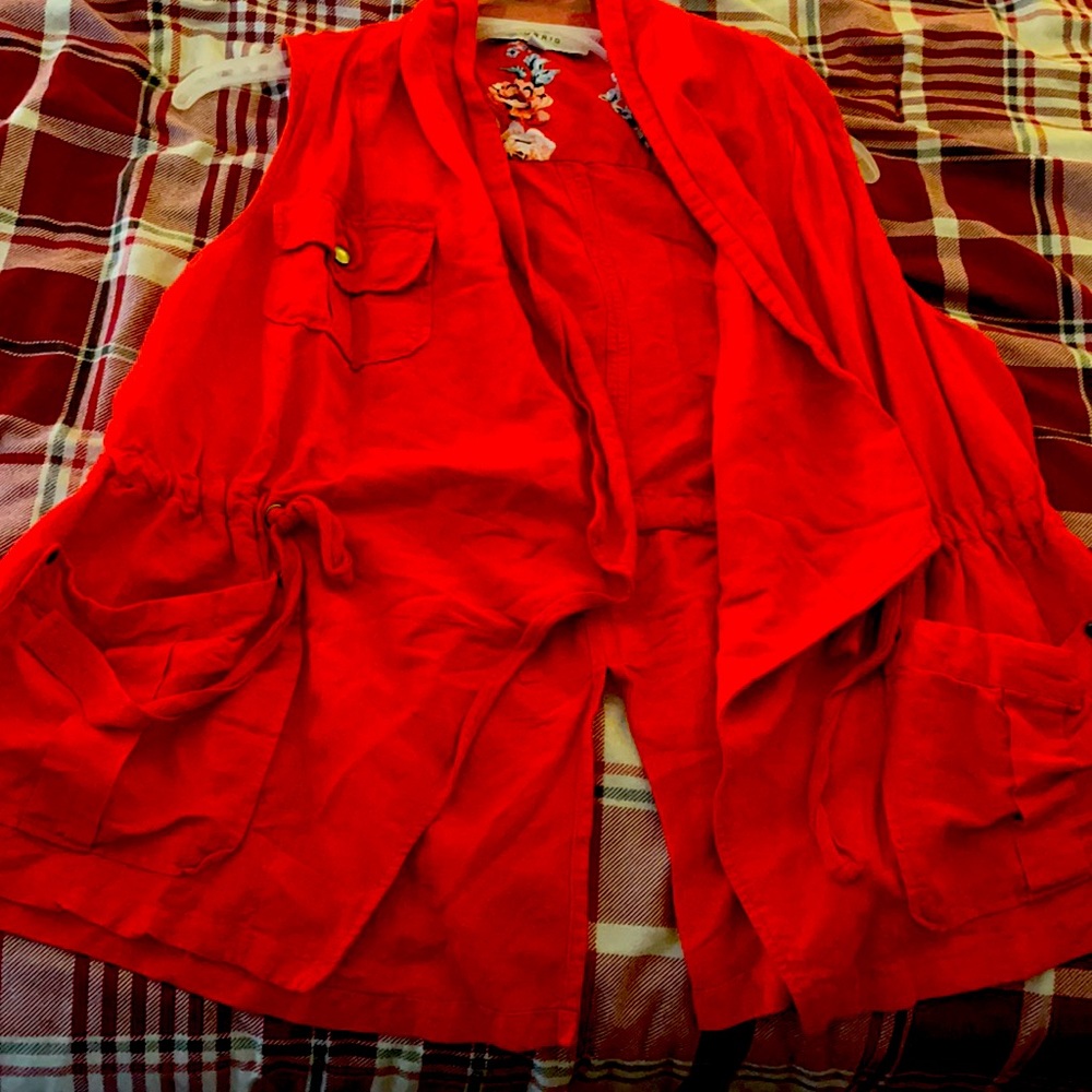 Torrid size 00 dark peach colored vest